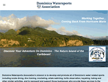 Tablet Screenshot of dominicawatersports.com